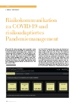 Vorschauseite 1: Risikokommunikation zu COVID-19 und risikoadaptiertes Pandemiemanagement