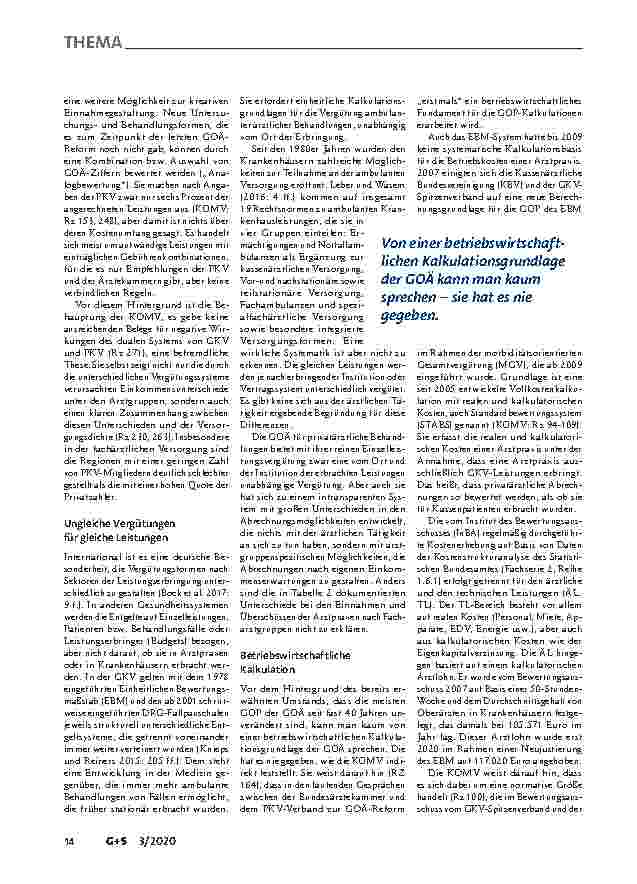 Vorschauseite 4: Die Vergütung ärztlicher Leistungen – ein „dornenvolles Problem“ Anmerkungen zum Bericht der Kommission für ein modernes Vergütungssystem