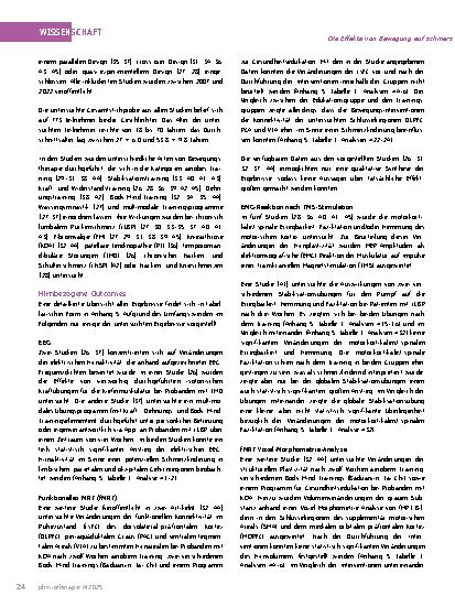 Vorschauseite 3: Die Effekte von Bewegung auf schmerzassoziierte Hirnplastizität und endogene Substanzen bei Patienten mit muskuloskelettalen Schmerzen: