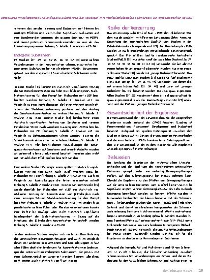 Vorschauseite 4: Die Effekte von Bewegung auf schmerzassoziierte Hirnplastizität und endogene Substanzen bei Patienten mit muskuloskelettalen Schmerzen: