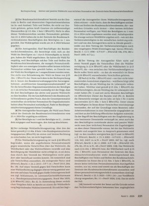 Vorschauseite 2: Aktives und passives Wahlrecht zum örtlichen Personalrat der Zentrale beim Bundesnachrichtendienst