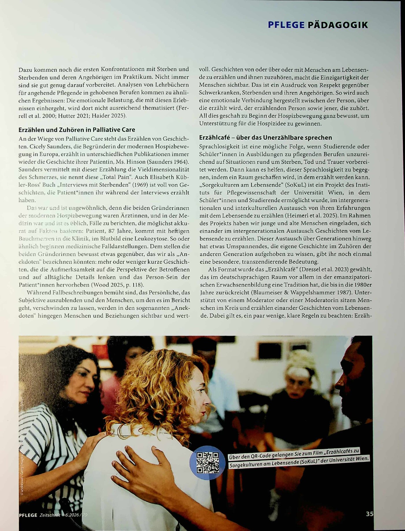 Vorschauseite 2: Erzählcafés als Reflexionsraum: Intergenerationaler Austausch über Geschichten am Lebensende