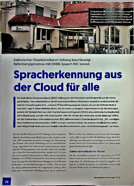 Vorschauseite 1: Spracherkennung aus der Cloud für alle