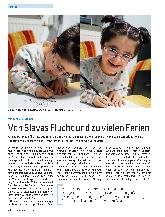 Vorschauseite 1: Von Slavas Flucht und zu vielen Ferien