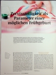 Vorschauseite 1: Zervixsteifigkeit als Parameter einer möglichen Frühgeburt.