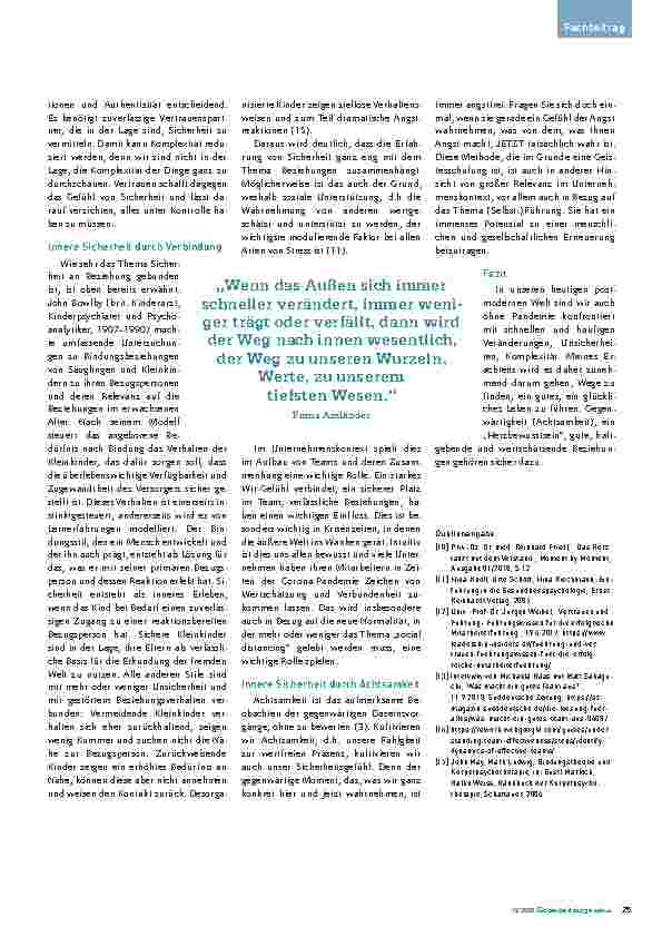 Vorschauseite 3: Sicherheit – zwischen Grundbedürfnis und Illusion