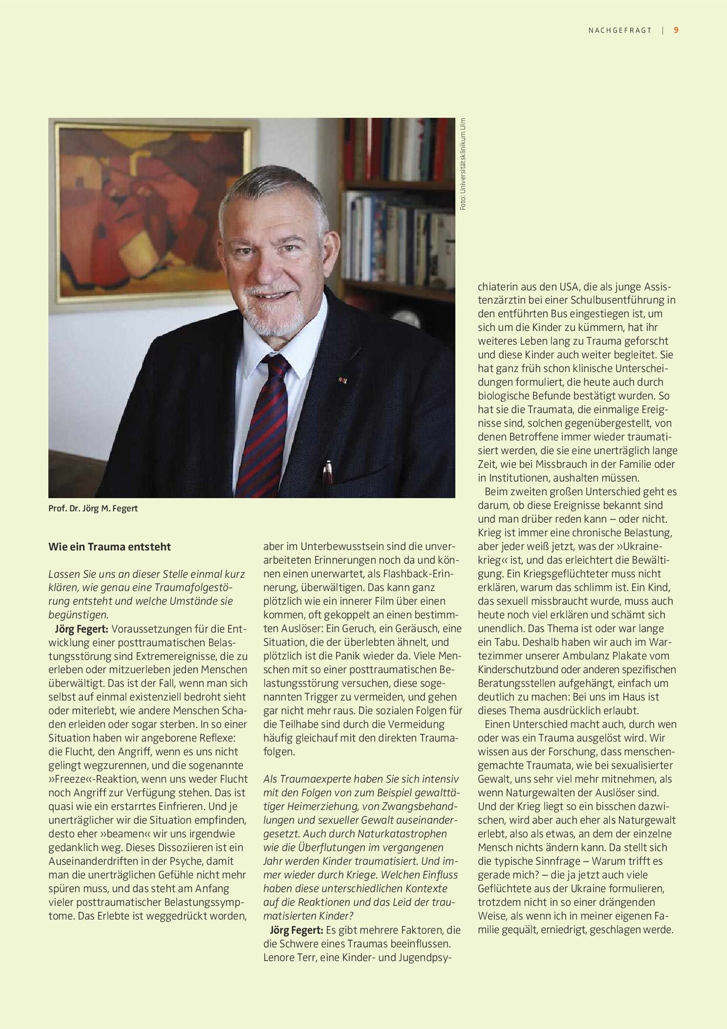 Vorschauseite 2: Oberstes Ziel: sicherer Alltag