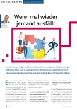 Vorschauseite 1: Wenn mal wieder jemand ausfällt.