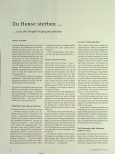 Vorschauseite 1: Zu Hause sterben ... ... und die Angehörigenperspektive