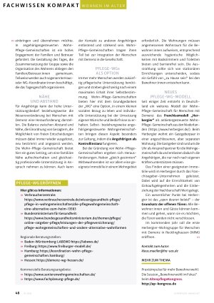 Vorschauseite 3: Wohnen im Alter – aber wie?