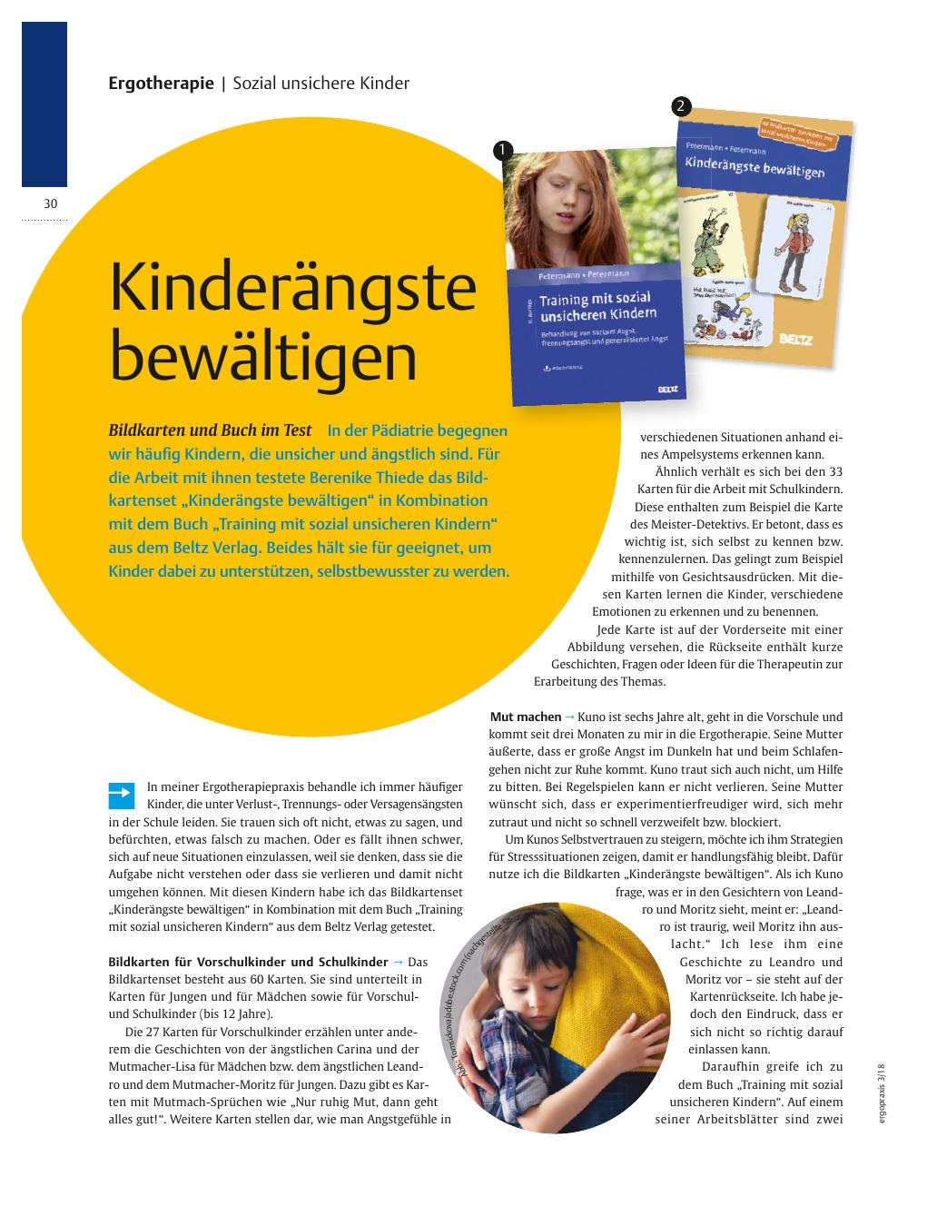 Vorschauseite 1: Bildkarten und Buch im Test ? Kinderängste bewältigen