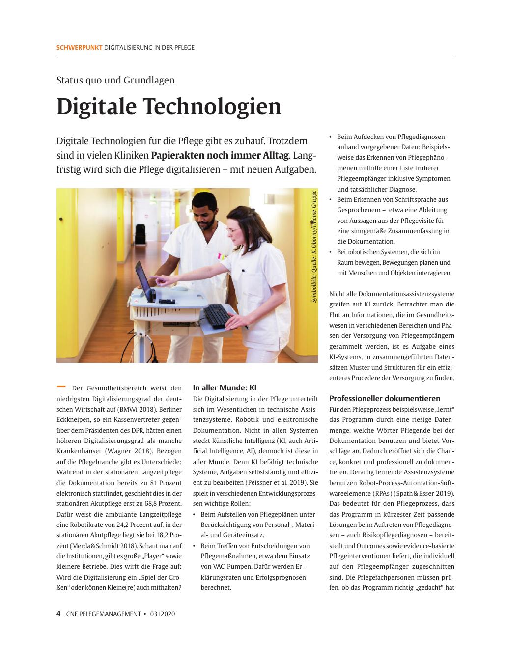 Vorschauseite 1: Digitale Technologien