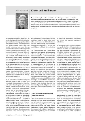 Vorschauseite 1: Krisen und Resilienzen