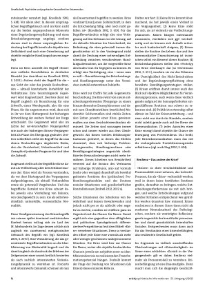 Vorschauseite 2: Krisen und Resilienzen