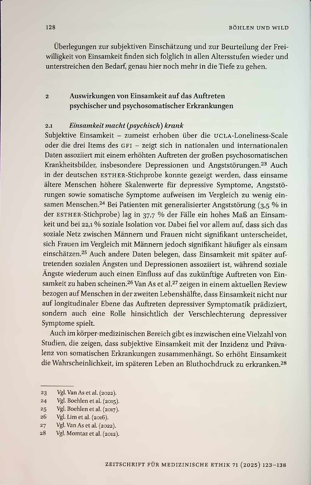 Vorschauseite 6: Einsamkeit als Risikofaktor für psychosomatische Erkrankungen und erhöhtes Sterberisiko