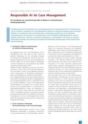 Vorschauseite 1: Responsible AI im Case Management