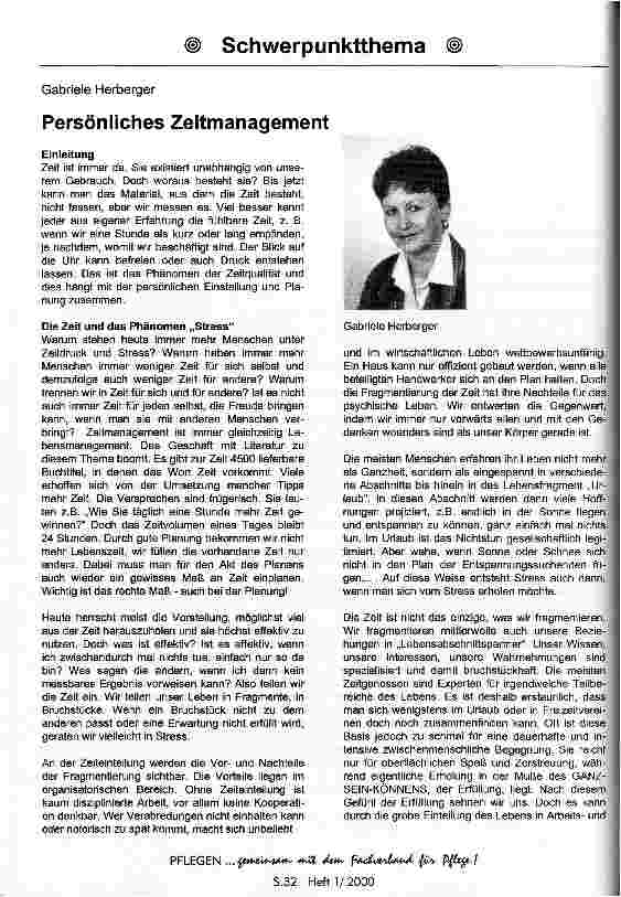 Vorschauseite 1: Persönliches Zeitmanagement