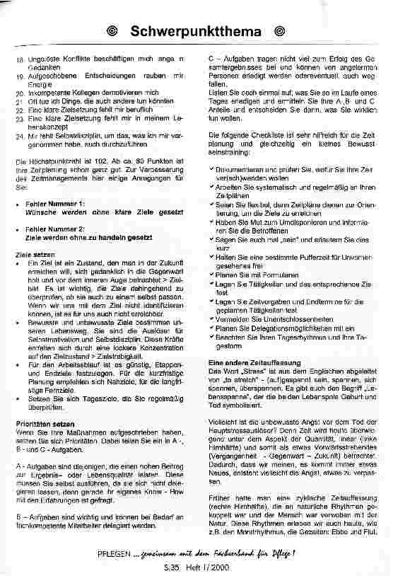 Vorschauseite 4: Persönliches Zeitmanagement