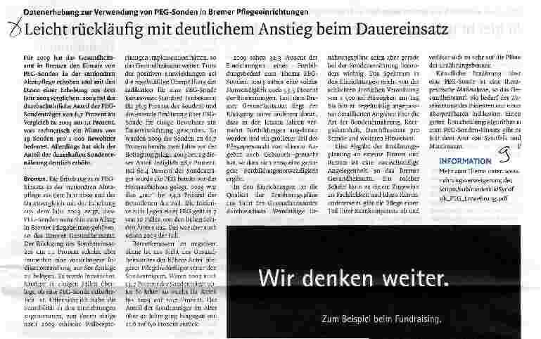Vorschauseite 1: Leicht rückläufig mit deutlichem Anstieg beim Dauereinsatz