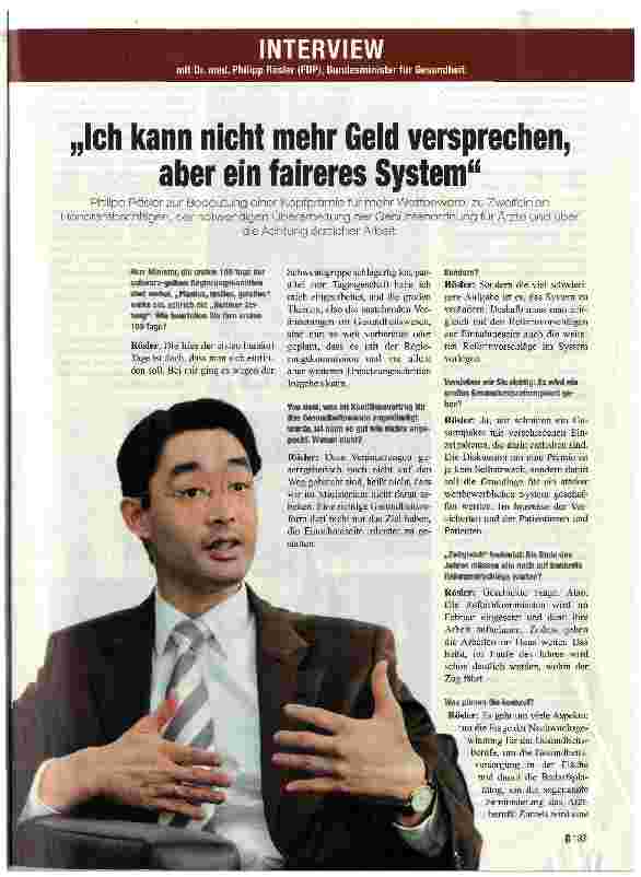 Vorschauseite 1: Ich kann nicht mehr Geld versprechen, aber ein faireres System