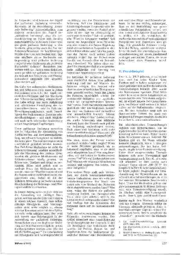 Vorschauseite 2: Palliative Sedierung