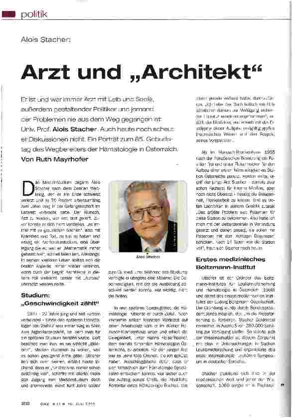 Vorschauseite 1: Arzt und „Architekt