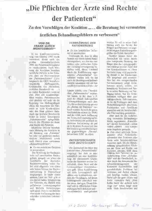 Vorschauseite 1: Die Pflichten der Ärzte sind Rechte der Patienten