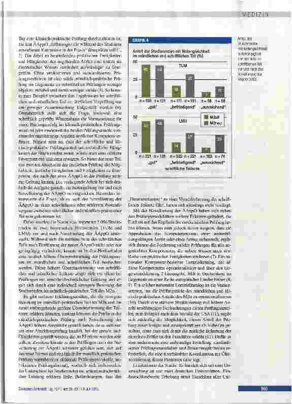Vorschauseite 4: Neue ärztliche Approbationsordnung und Notengebung beim Zweiten Staatsexamen