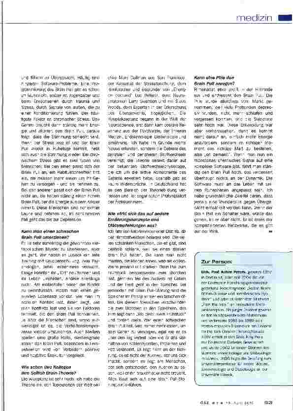 Vorschauseite 2: Selbstsüchtiges Gehirn