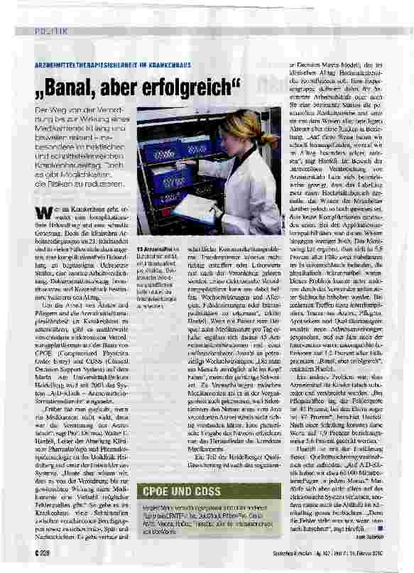 Vorschauseite 1: „Banal, aber erfolgreich