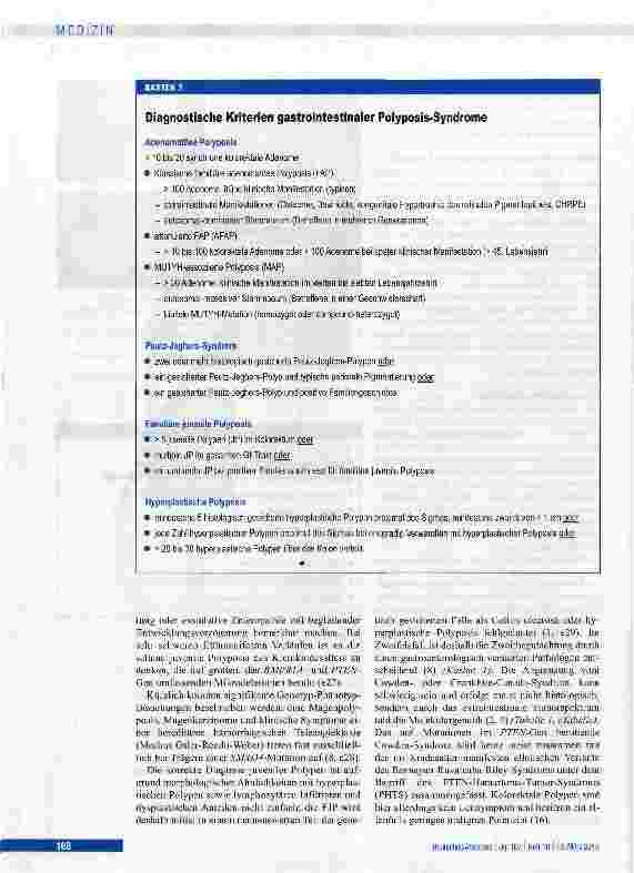 Vorschauseite 6: Differenzialdiagnostik und Früherkennung hereditärer gastrointestinaler Polyposis-Syndrome