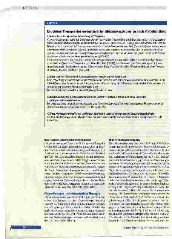 Vorschauseite 4: Rezidiviertes Mammakarzinom