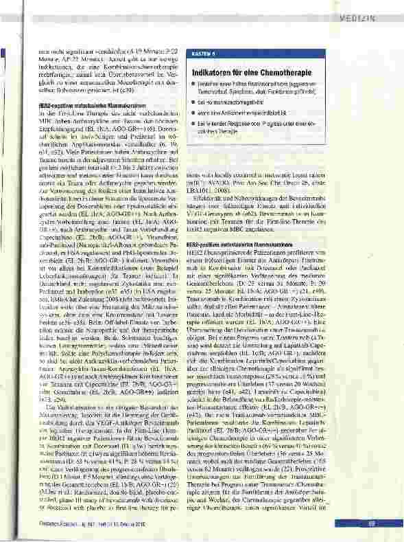 Vorschauseite 5: Rezidiviertes Mammakarzinom