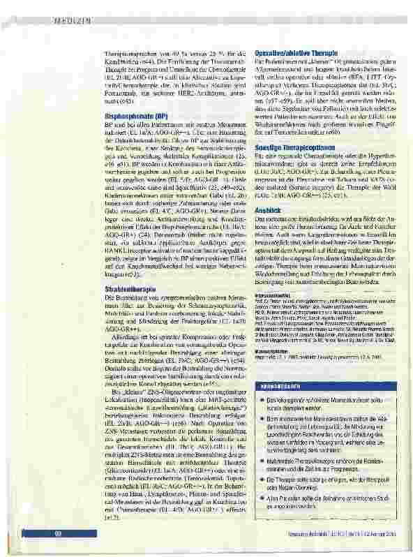 Vorschauseite 6: Rezidiviertes Mammakarzinom