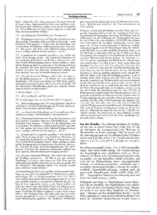 Vorschauseite 3: Pflichtangaben für diätetische Lebensmittel in der Werbung