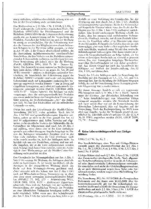 Vorschauseite 5: Pflichtangaben für diätetische Lebensmittel in der Werbung