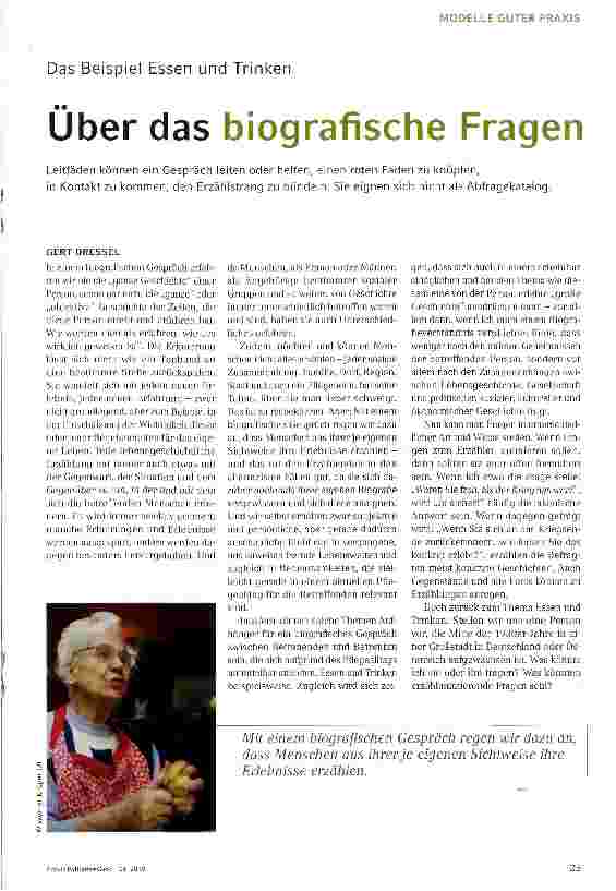 Vorschauseite 2: Über das biografische Fragen
