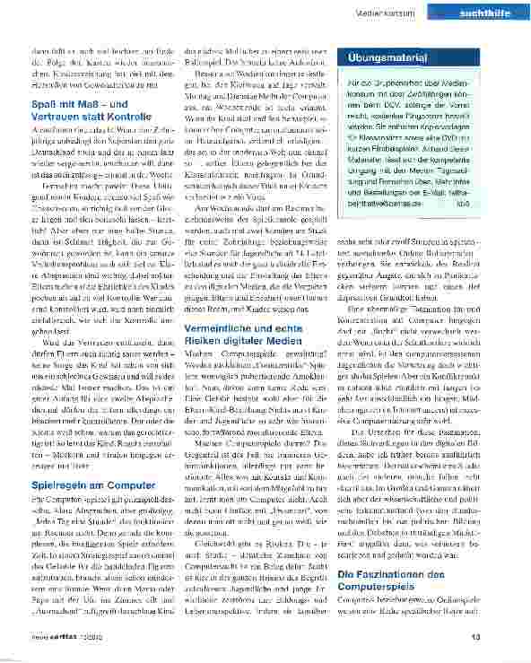 Vorschauseite 2: Maßvolle Regeln - das aber regelmäßig