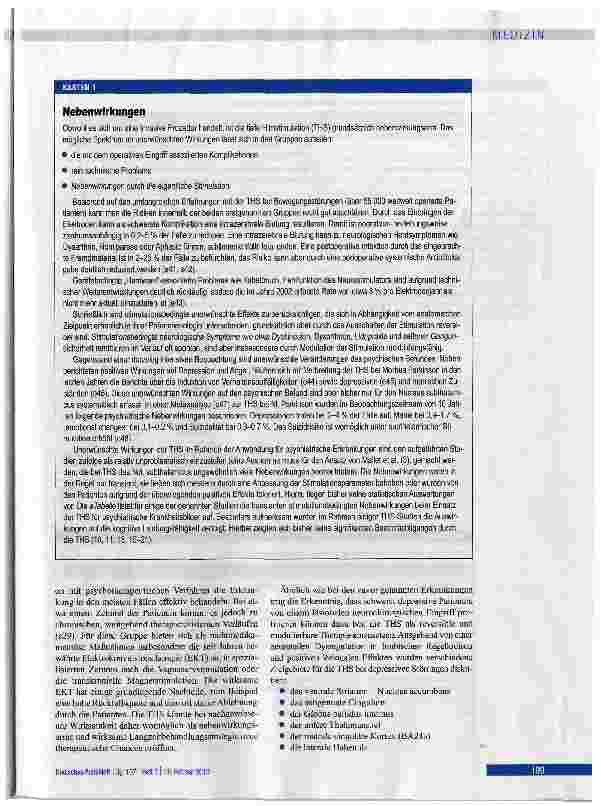 Vorschauseite 5: Tiefe Hirnstimulation bei psychiatrischen Erkrankungen