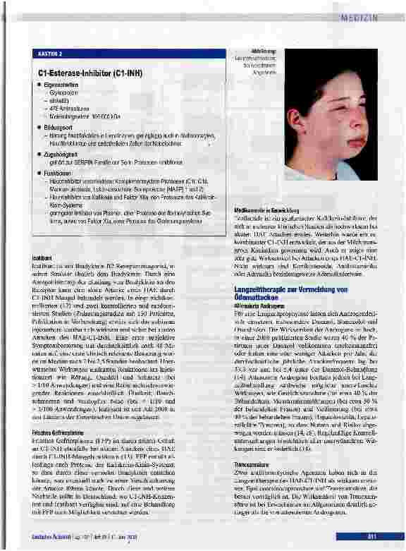 Vorschauseite 4: Rezidiyierende Angioödeme mit potenzieller Erstickungsgefahr