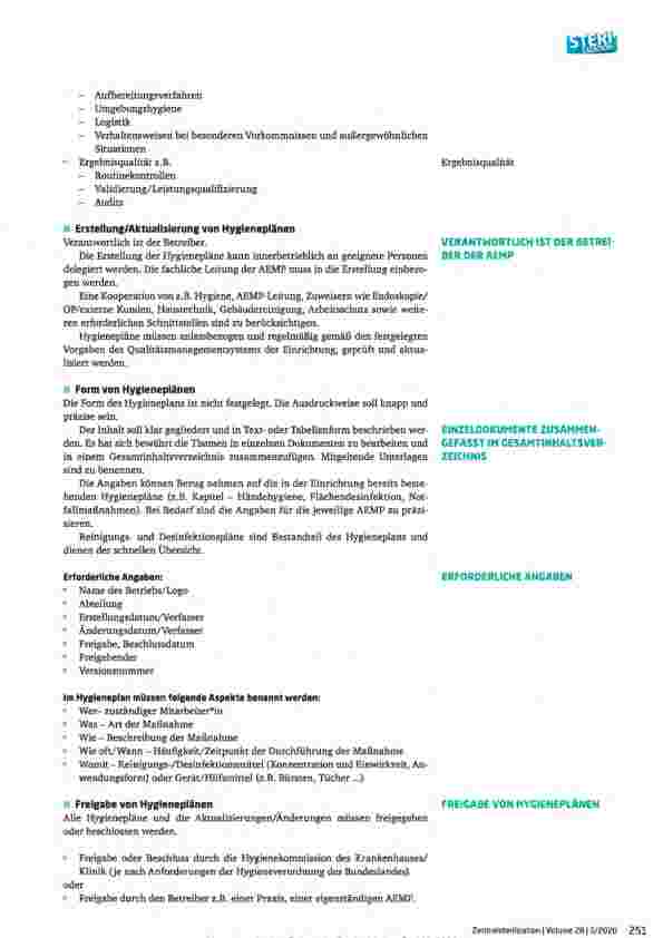 Vorschauseite 2: Empfehlung des Fachausschusses Hygiene, Bau und Technik Anforderungen für den Bau oder Umbau einer Aufbereitungseinheit für Medizinprodukte (AEMP)