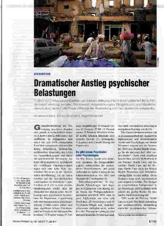 Vorschauseite 1: Dramatischer Anstieg psychischer Belastungen