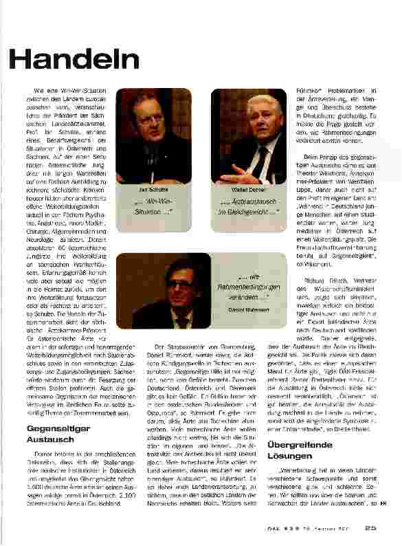Vorschauseite 2: 3. Internationales Symposium zur ÄrztemigrationLänderübergreifendes Handeln