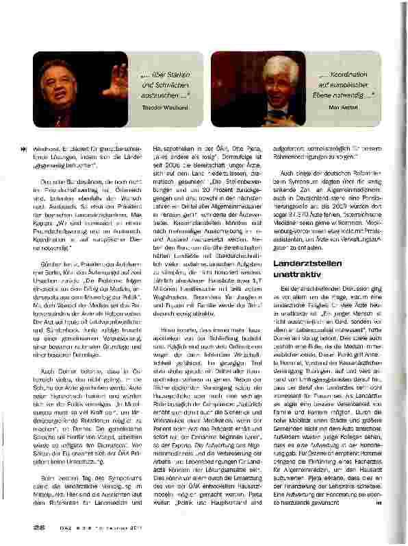 Vorschauseite 3: 3. Internationales Symposium zur ÄrztemigrationLänderübergreifendes Handeln