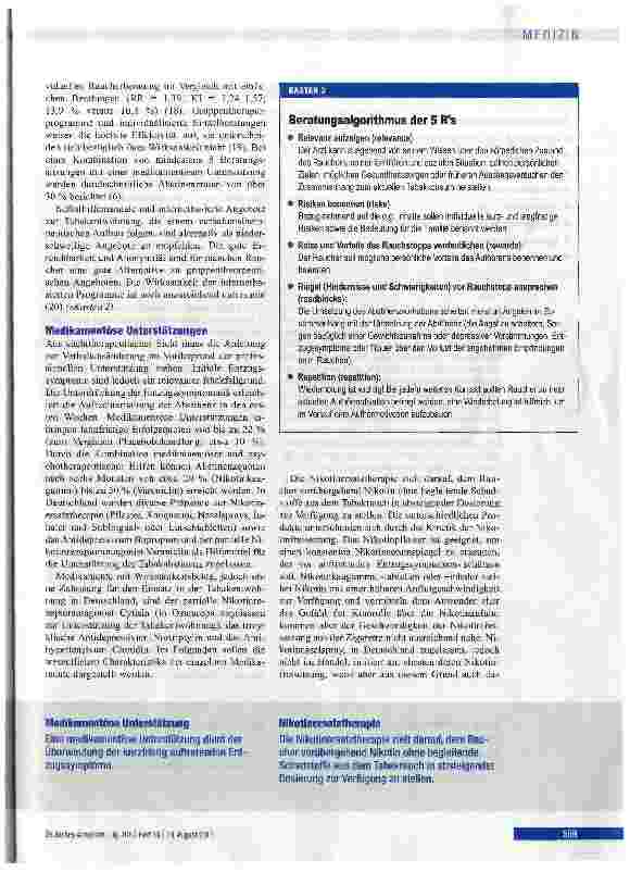 Vorschauseite 5: Therapie der Tabakabhängigkeit