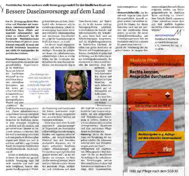 Vorschauseite 1: Bessere Daseinsvorsorge auf dem Land