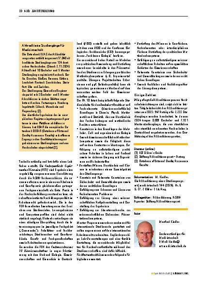 Vorschauseite 4: Die Akkreditierung eines Studiengangs