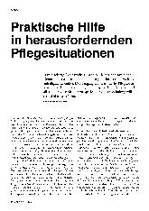 Vorschauseite 1: Praktische Hilfe in herausfordernden Pflegesituationen