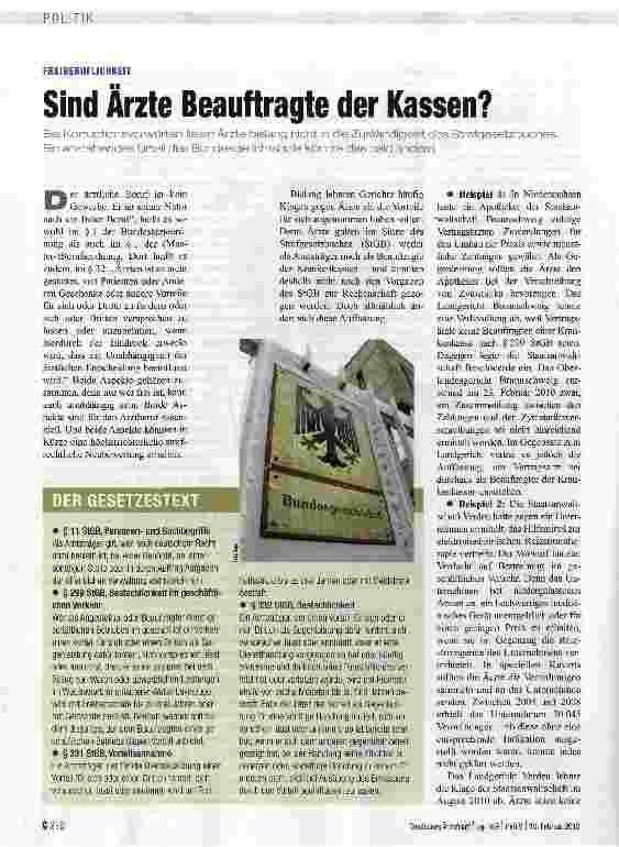 Vorschauseite 1: Sind Arzte Beauftragte der Kassen?
