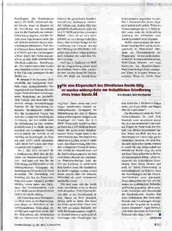 Vorschauseite 2: Sind Arzte Beauftragte der Kassen?